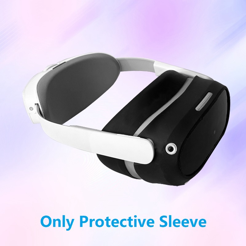 Vỏ Bảo Vệ Hộp Sạc Tai Nghe VR 4 Bằng Silicon Mềm Chống Rơi Màu Đen Cho Pico 4 VR