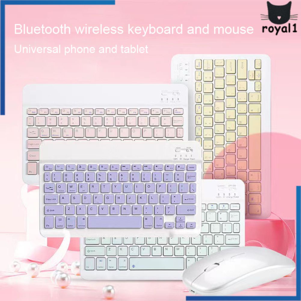 Bàn Phím Máy Tính Bảng Không Dây Cho Ipad Samsung Xiaomi Huawei Teclado Bàn Phím Và Chuột Tương Thích Bluetooth Cho Ios Android Windows Royal1.vn