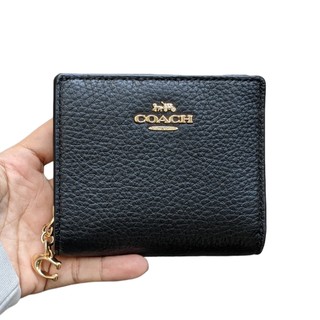 Ví coach c2862 snap wallet màu đen