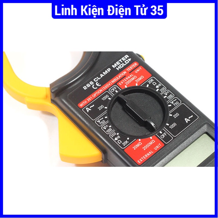 Kìm kẹp dòng DT266 750VAC/1000VDC/1000A đo dòng điện một cách dễ dàng nhanh chóng