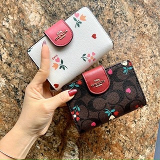 Ví coach nữ Coach wallet medium corner zip wallet
