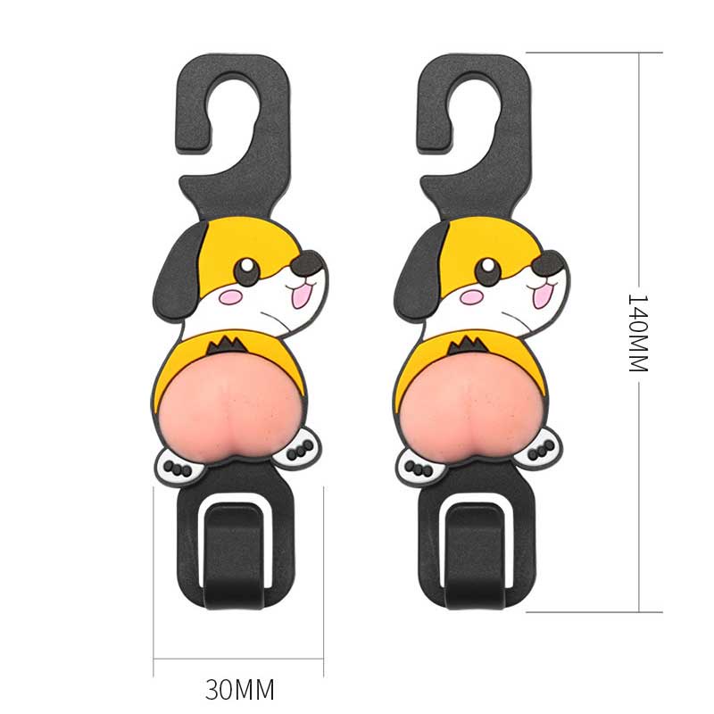 Móc Treo Đồ Gắn Ghế Ngồi Xe Hơi Hình Động Vật Hoạt Hình Dễ Thương