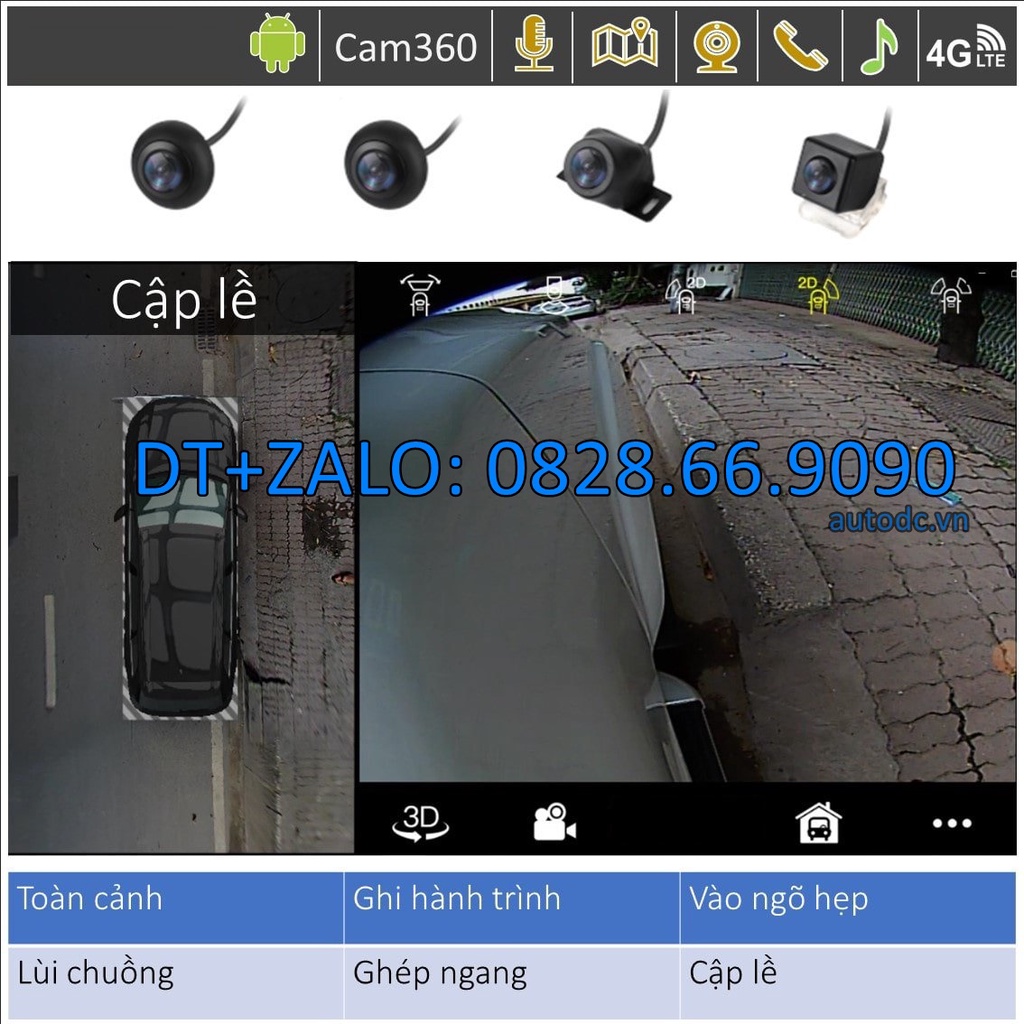 Màn hình xe oto DVD Android dành cho Xe Mazda 3 có camera 360 tích hợp đời 2020 - 2022