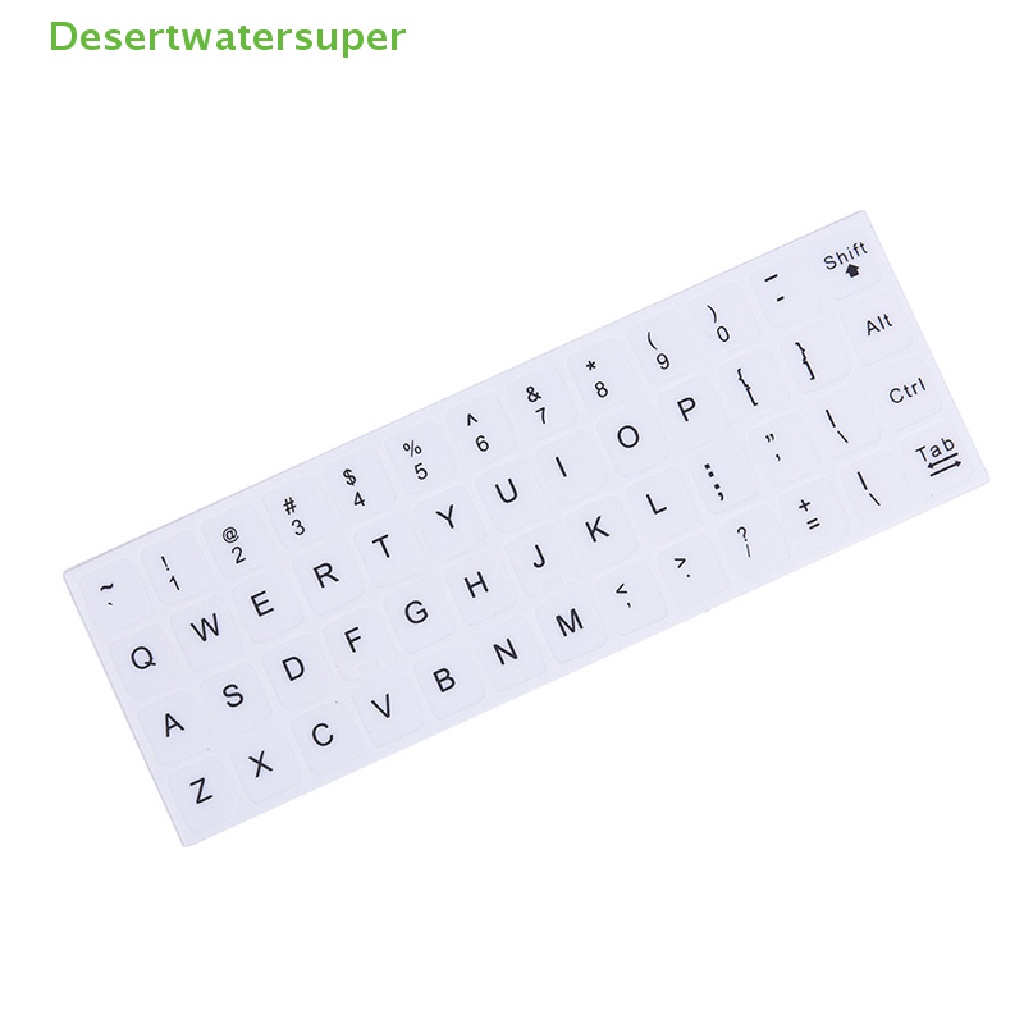 Miếng Dán Thay Thế Bàn Phím Tiếng Anh Màu Trắng Đen Cho Máy Tính Laptop