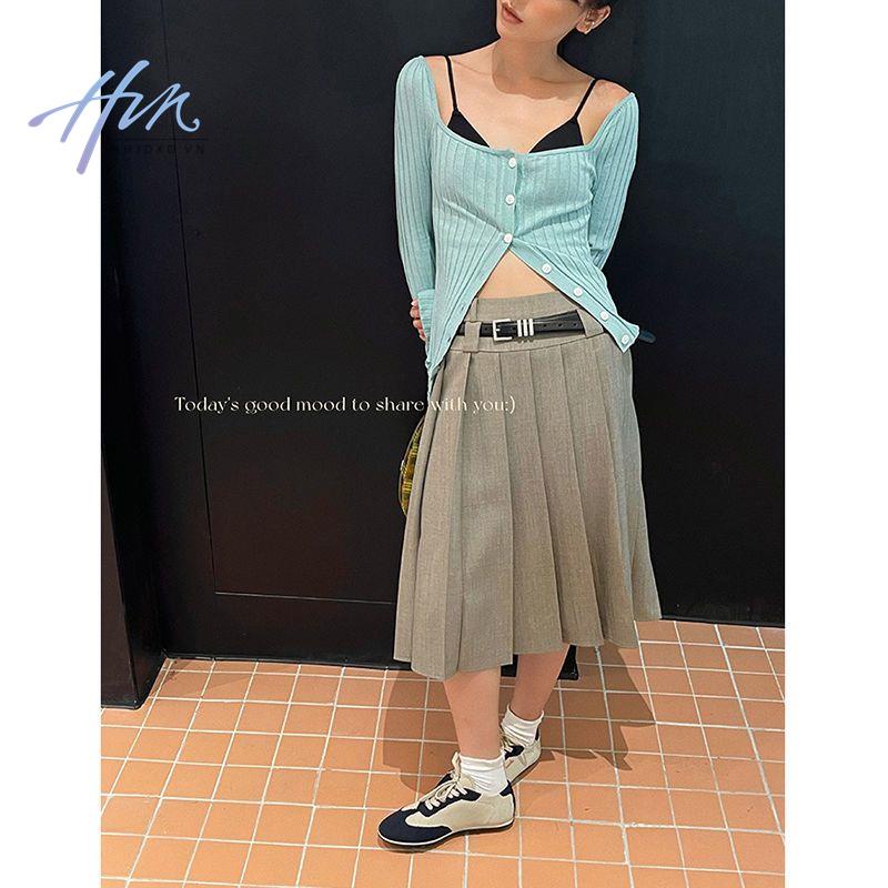 Áo Cardigan Dệt Kim Cổ Vuông Dáng Ôm Thời Trang Mùa Thu 2022 Cho Nữ