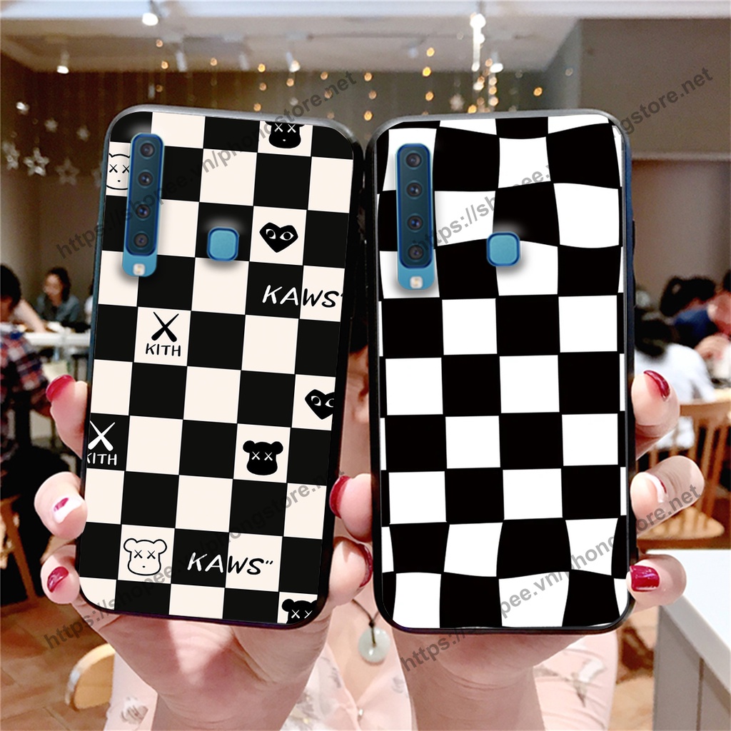 Ốp lưng Samsung A7 2018 / A9 2018 caro mặt cười cute, giá rẻ cực đẹp nhiều mẫu ốp gấu
