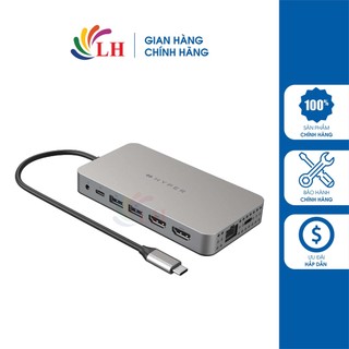 Cổng chuyển đổi hyperdrive 10-in-1 dual hdmi usb-c hub hdm1h - hàng chính hãng - thiết kế sang trọng