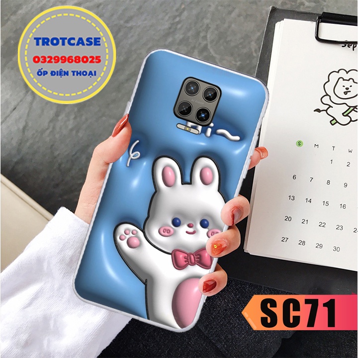 Ốp lưng điện thoại Vsmart Aris / Aris Pro - in hình chú thỏ quay lưng và thỉ ôm trái tim