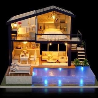 Mô hình nhà búp bê DIY Doll House Miniature-the satisfied time