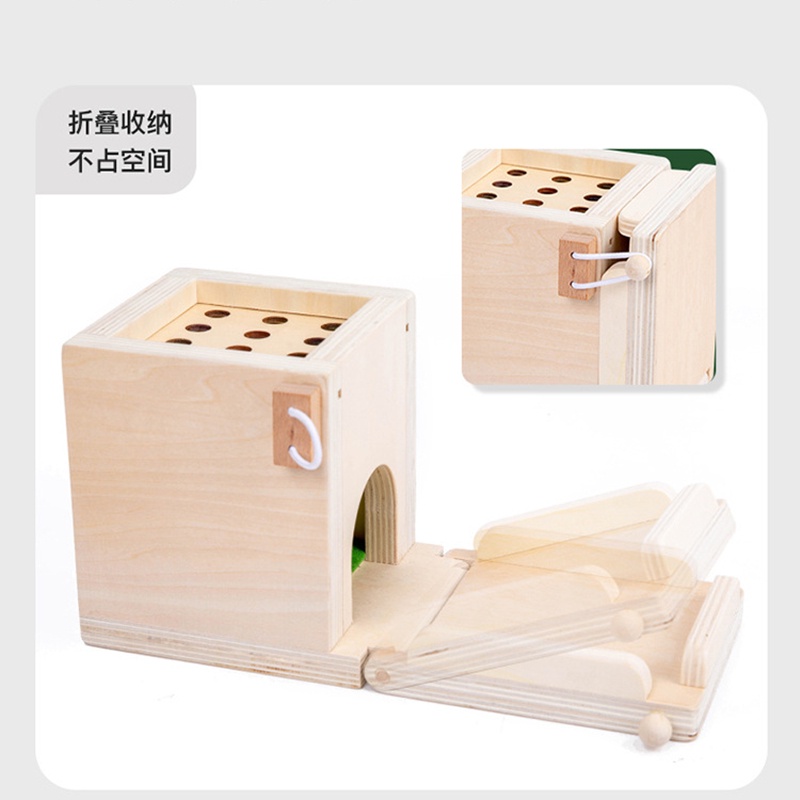 Treeyear Hộp Đồ Chơi Montessori Bằng Gỗ 4 Trong 1 Cho Bé 1 2 Tuổi