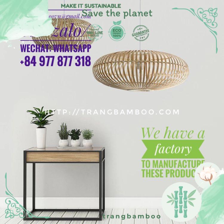 Đèn Tre / Chao đèn tre, Chụp Đèn Mây Tre trang trí nhà hàng, khách sạn, villa, decor trang trí sân vườn, phòng, quán ăn