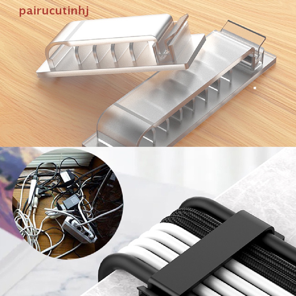 Kẹp Cố Định Dây Cáp USB / Tai Nghe / Chuột Để Bàn Tiện Dụng