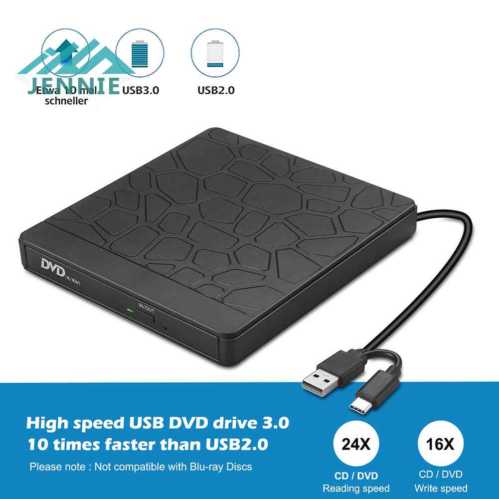 (Chuyên Nghiệp) Đầu Đọc Đĩa DVD Ngoài USB 3.0