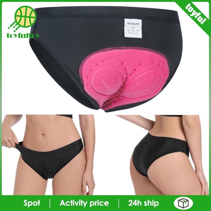 Quần Short Đạp Xe Có Mút Đệm 3D Màu Đen Thoáng Khí Thời Trang Cho Nữ