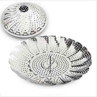 Rổ Hấp Xửng Hấp Inox Xếp Gọn