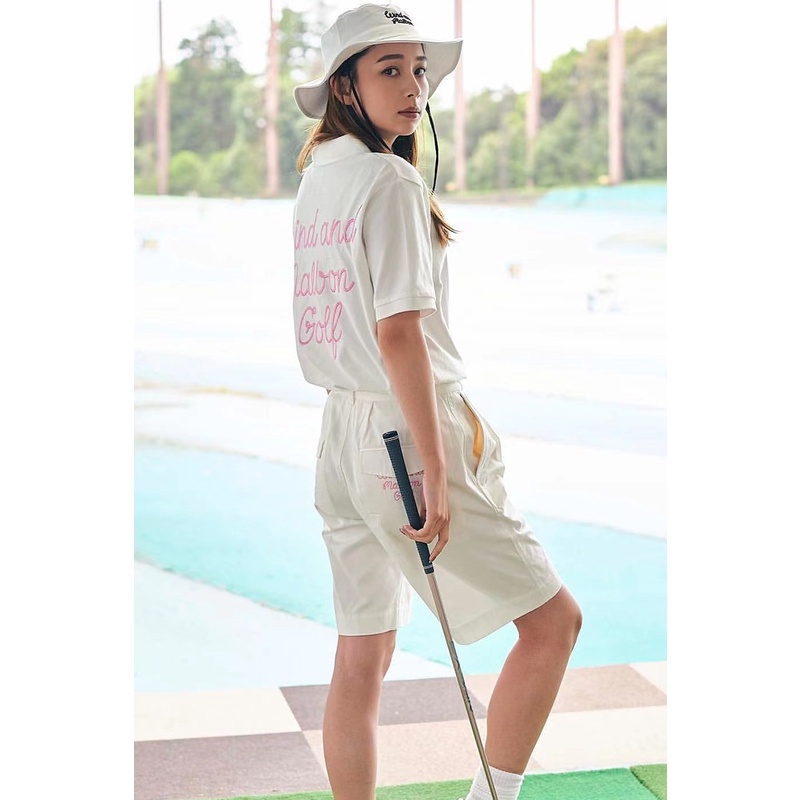 Áo Thun POLO Tay Ngắn In Chữ Malbon Golf SEA