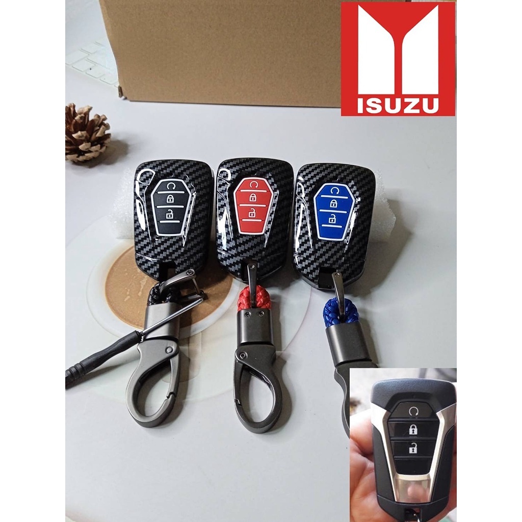 Vỏ Bọc Chìa Khóa Điều Khiển Từ Xa ABS 3 Nút Cho Isuzu New MU-X X Series DMAX D-Max X-Terrain Pickup Truck2020 2021 2022