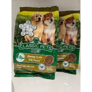 Thức ăn hạt cho chó con vị sữa classic pets puppy