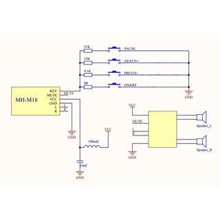 Module Bluetooth 4.2 MH-MX8 Giải Mã Âm Thanh MP3 - M18