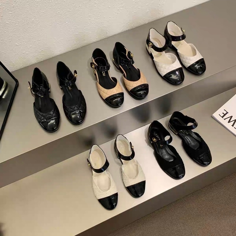 Giày búp bê quai đan nội địa Trung xinh xắn