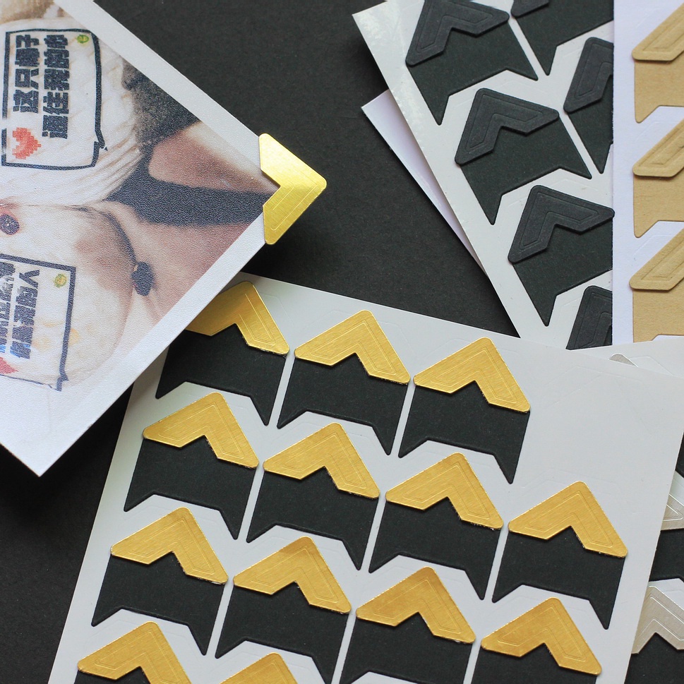 Set 24 Miếng Dán Góc Khung Ảnh Trang Trí Kiểu Vintage diy