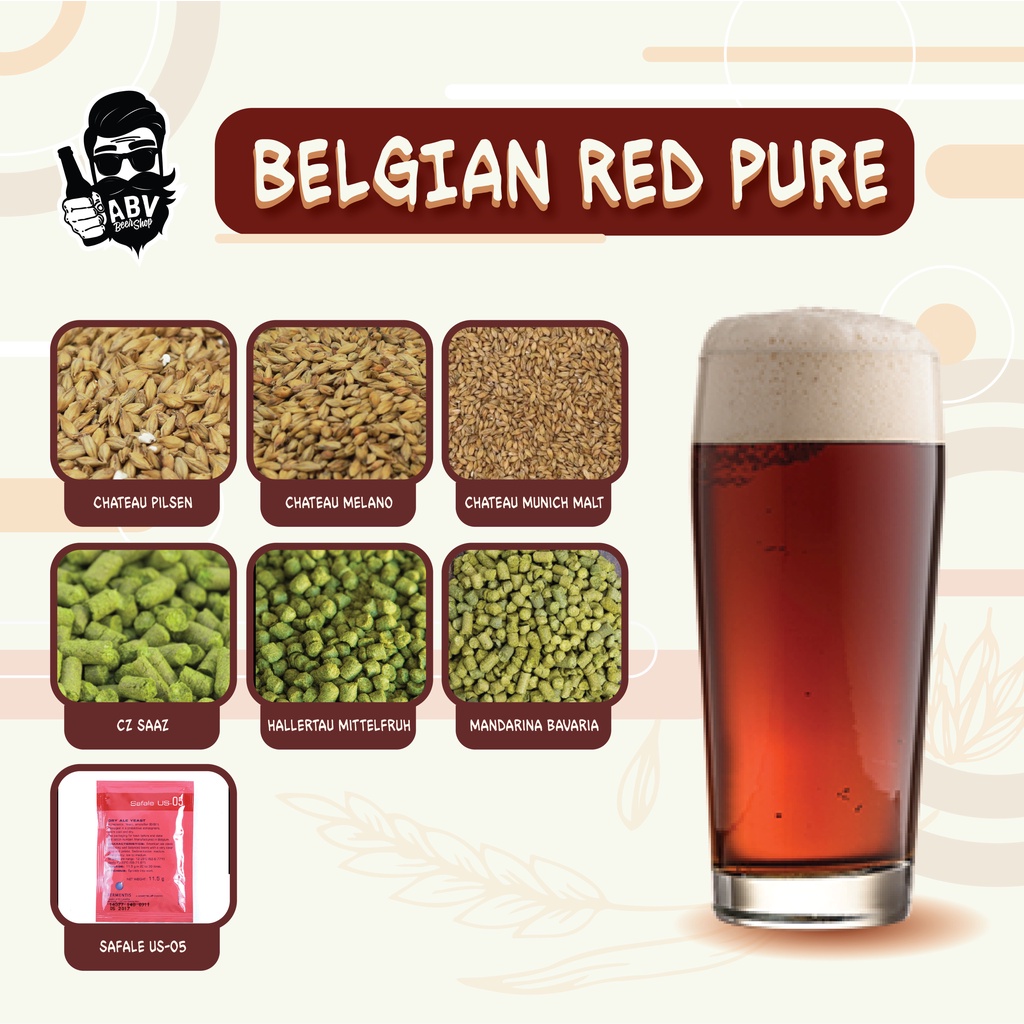 Set nguyên liệu nấu bia – Belgian Red Pure