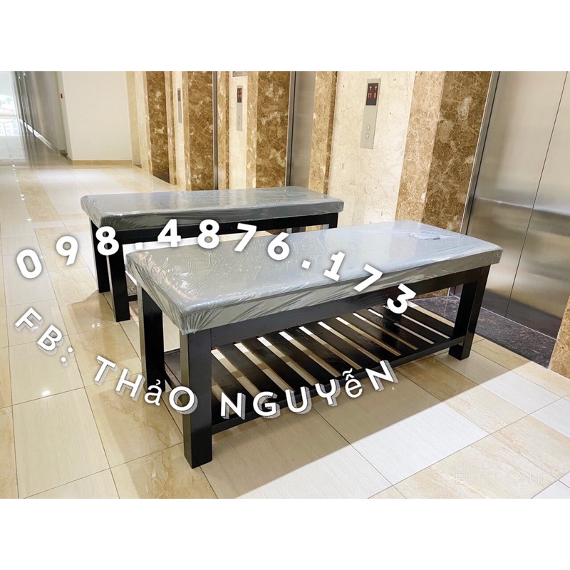 Giường Spa Massage Chân gỗ