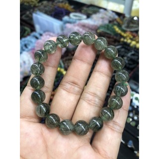 Vòng tay, lắc đeo tay phong thủy đá tóc xanh