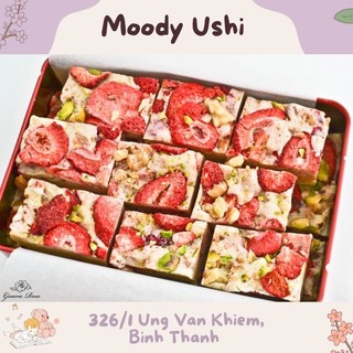 Set làm kẹo Nougat kẹo hạnh phúc nguyên liệu chất lượng có dâu tây sấy khô