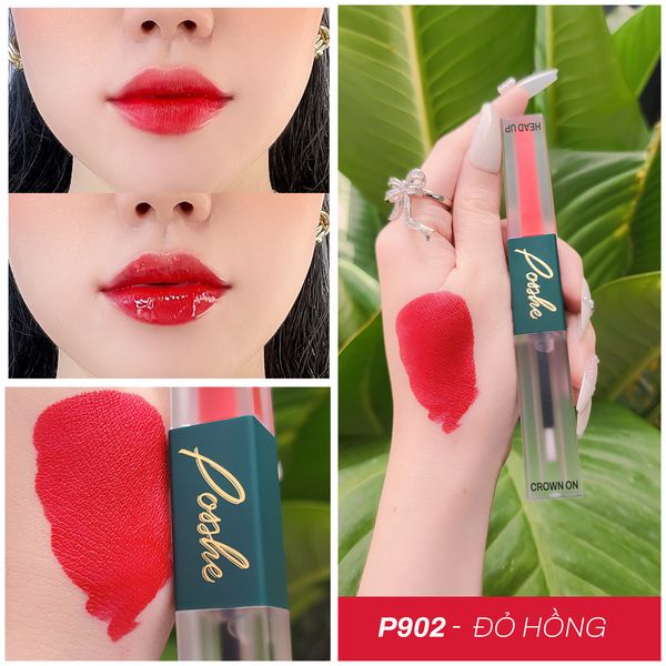 Son Posshe mẫu mới chính hãng, 2 đầu siêu lì, nhẹ môi, ko chì