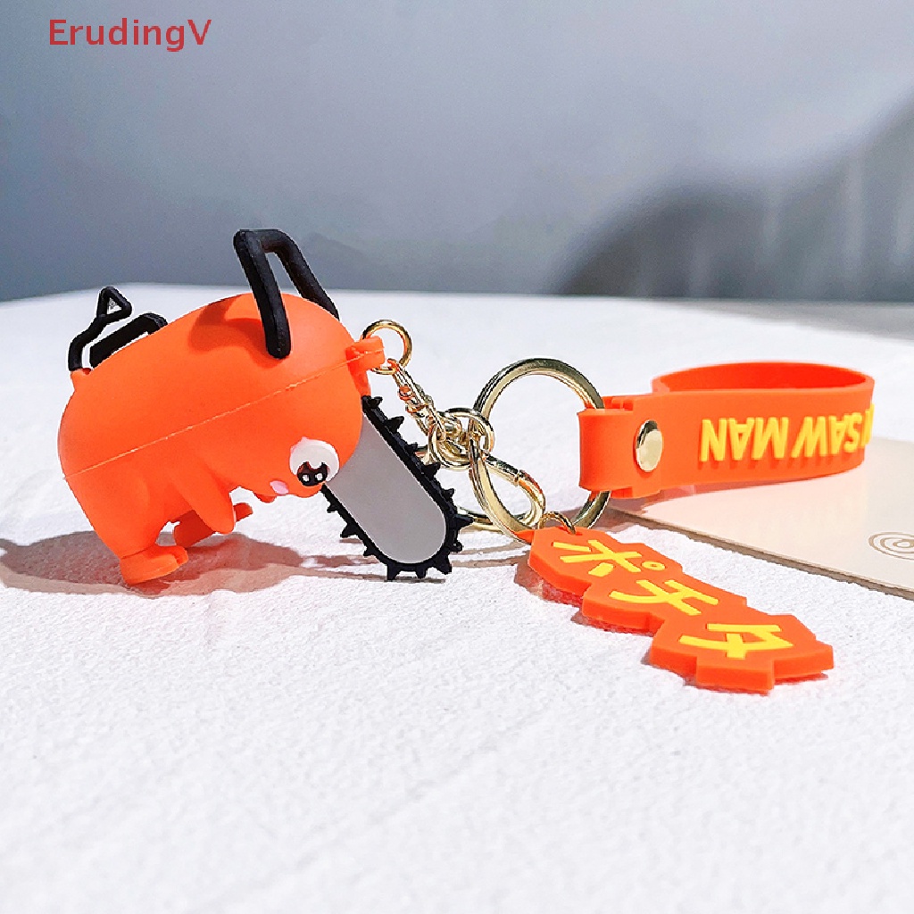 [ErudingV] Móc Chìa Khóa Bằng Silicon Hình Búp Bê Hoạt Hình Denji Pochita Dễ Thương Cho Ba Lô [Mới]