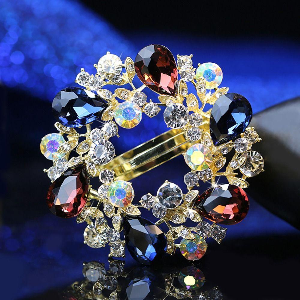 LOMBARD Kẹp Tóc Đính Đá Phong Cách Vintage Thời Trang Cho Nữ Giá Đỡ