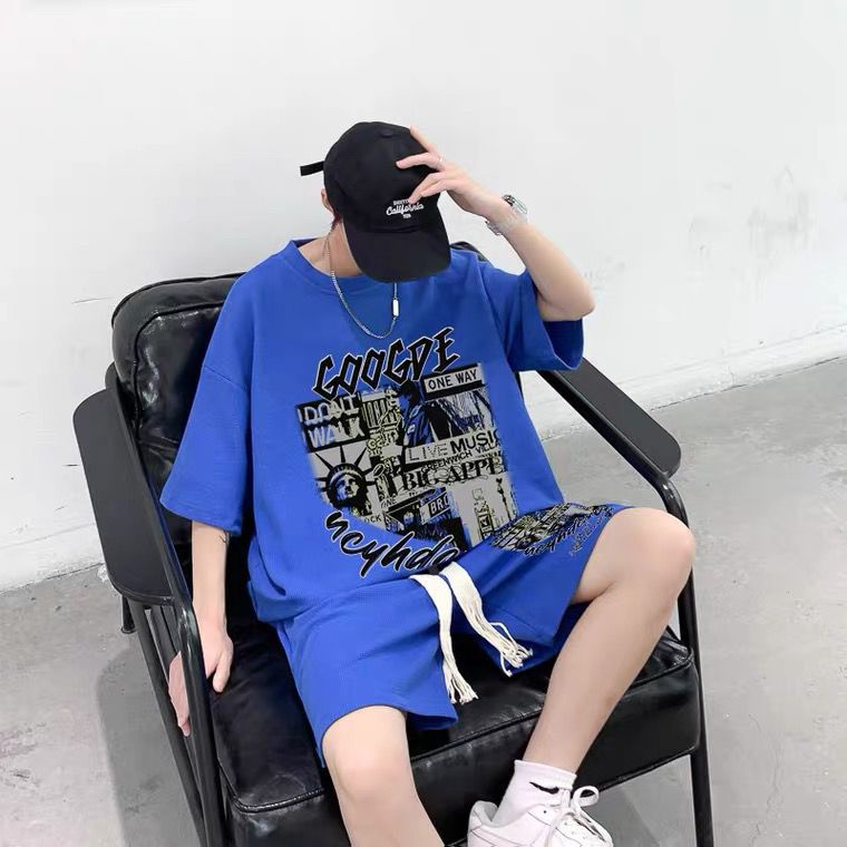 Set Áo Thun Ngắn Tay Và Quần Short Thời Trang Mùa Hè 2022