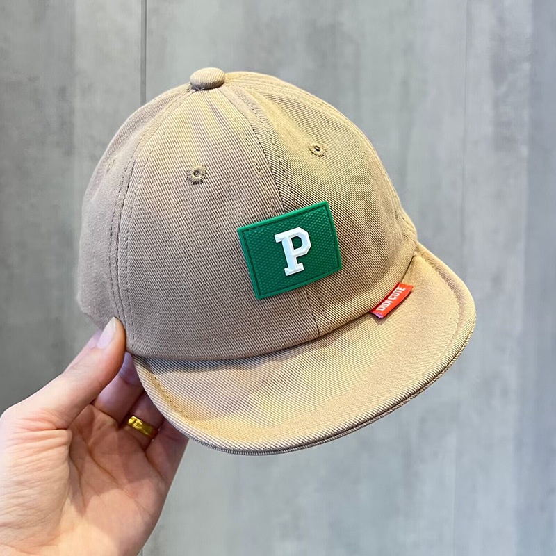 Mũ Da Mềm Mại In Chữ Thời Trang Xuân Hè Cho Bé Trai