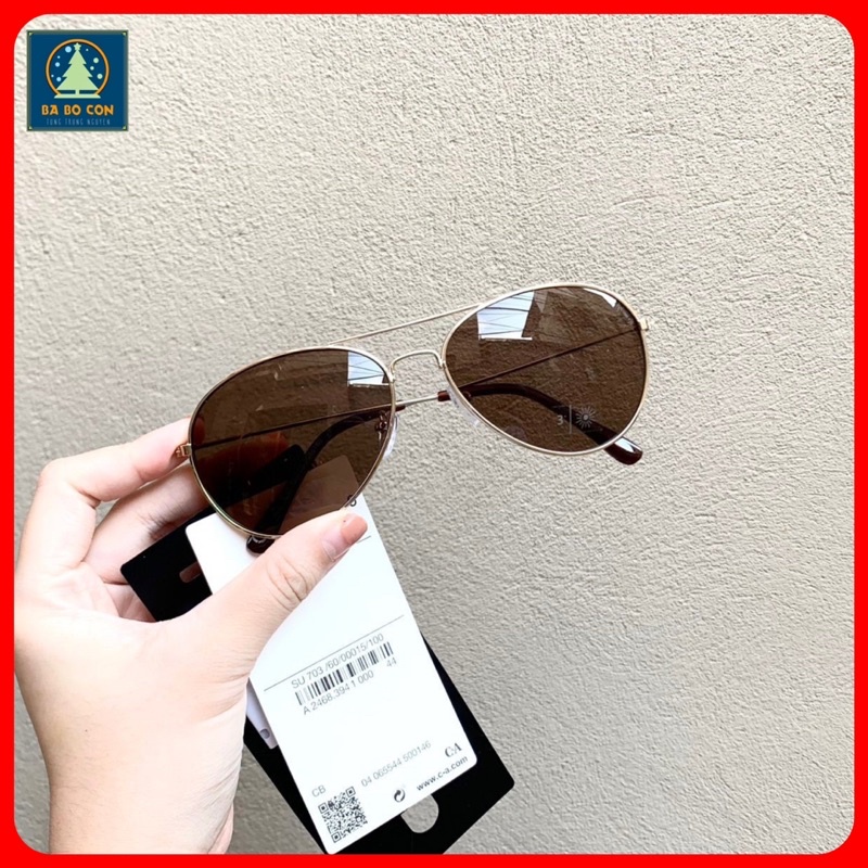 [CHÍNH HÃNG] Kính râm C&amp;A gọng phi công, chống UV, chống chói, loá, đeo cực đẹp, đầy đủ tem tag