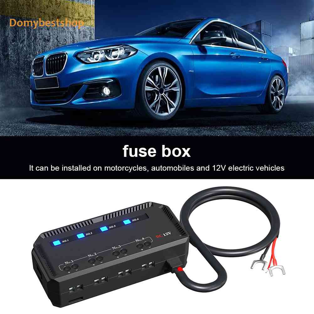 Hộp Đựng Cầu Chì Có Đèn LED Báo Hiệu Cho Xe Hơi Xe Máy