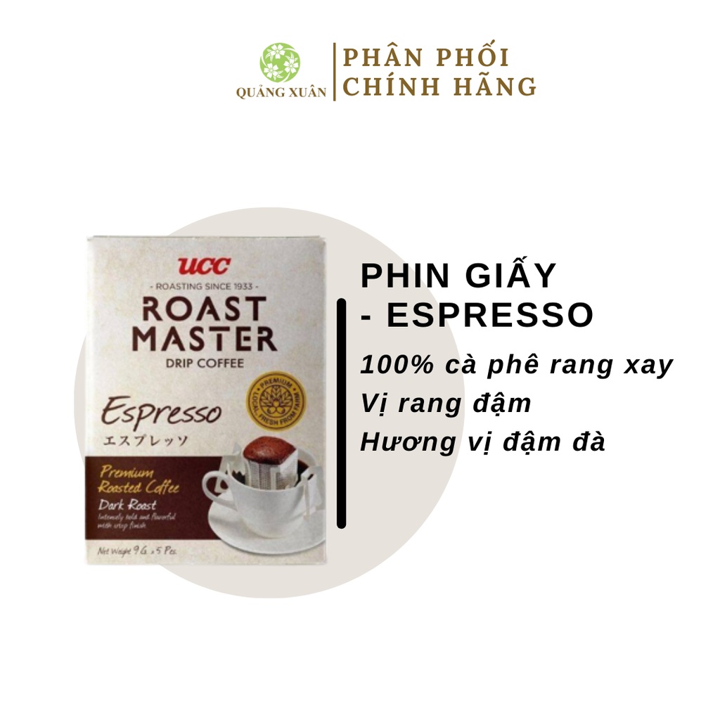 Cà phê phin giấy UCC Espresso (Date 03/2024)