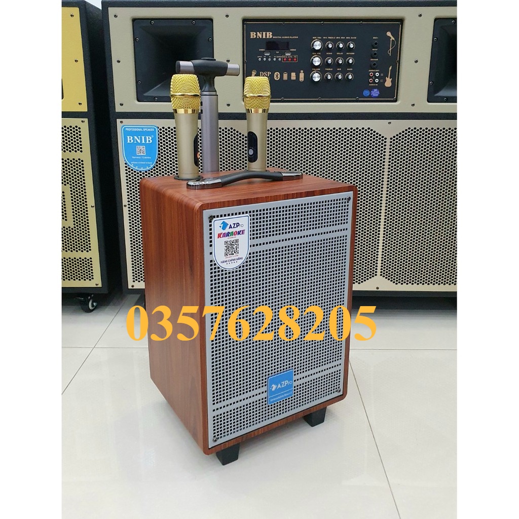Loa Kéo Karaoke AZPRO AZ-310 Bass 25 - 3 đường tiếng - Loa Karaoke Bluetooth Cao Cấp Vỏ Gỗ