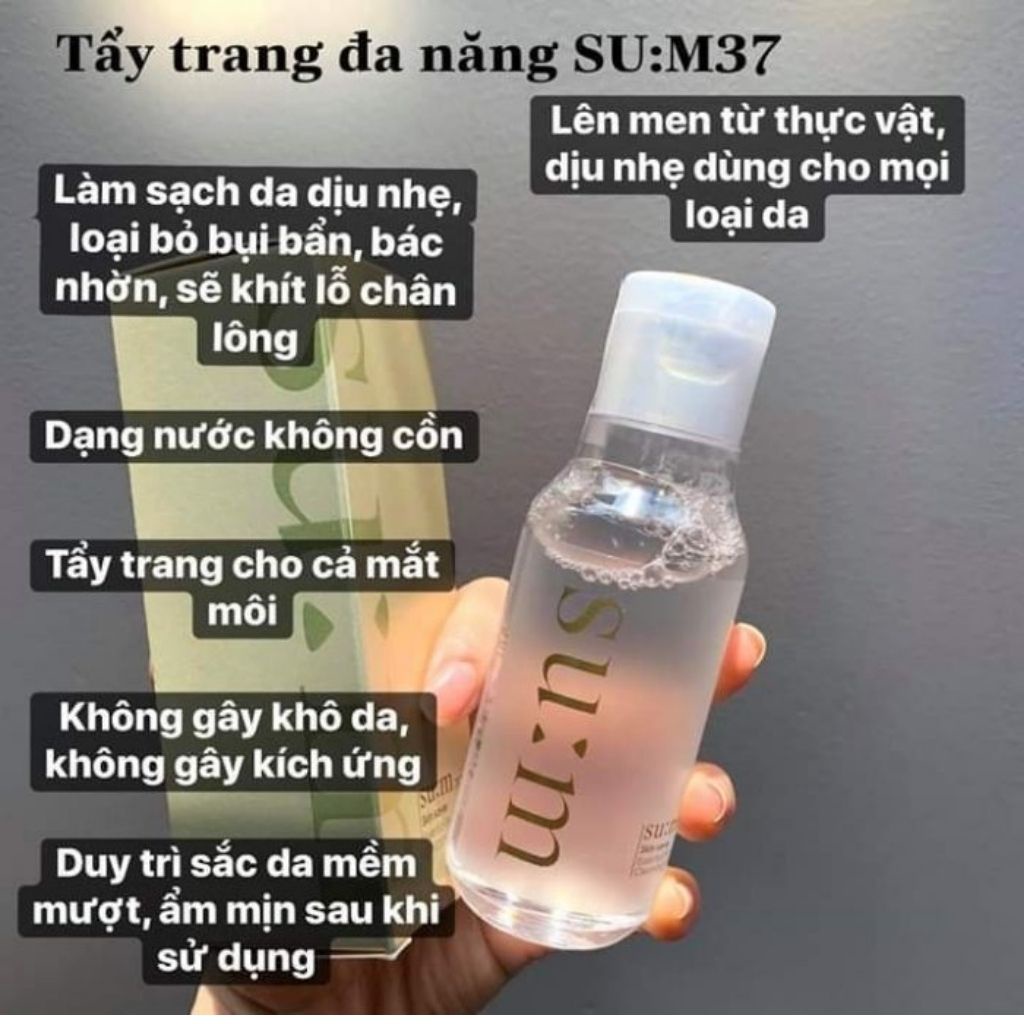 Nước tẩy trang Sum37 3 trong 1 - Su:m37° Skin Saver Essential Cleansing Water 100ml; 400ml