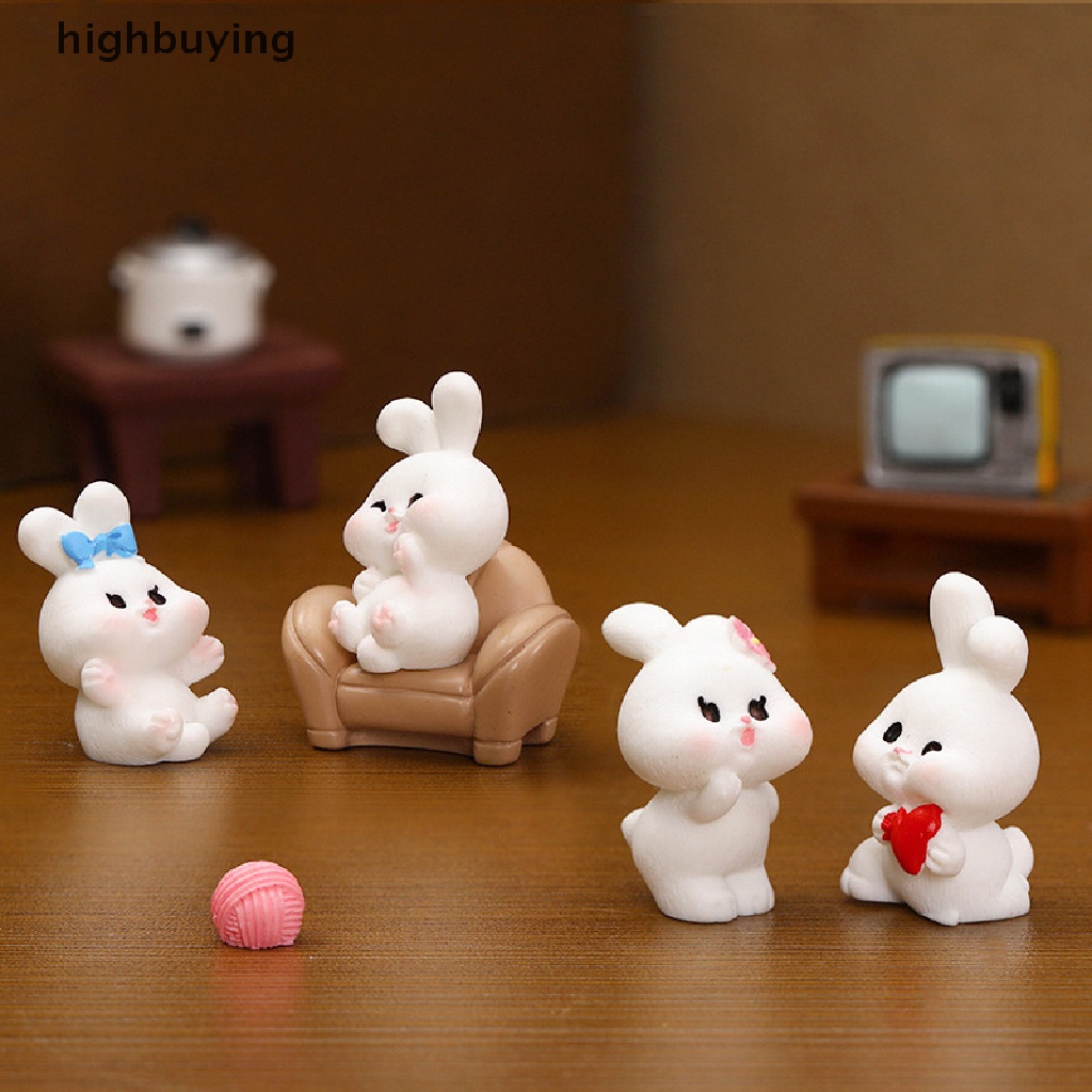 Mô Hình Thỏ Belle Mini Dễ Thương Dùng Trang Trí Tiểu Cảnh / Năm Mới