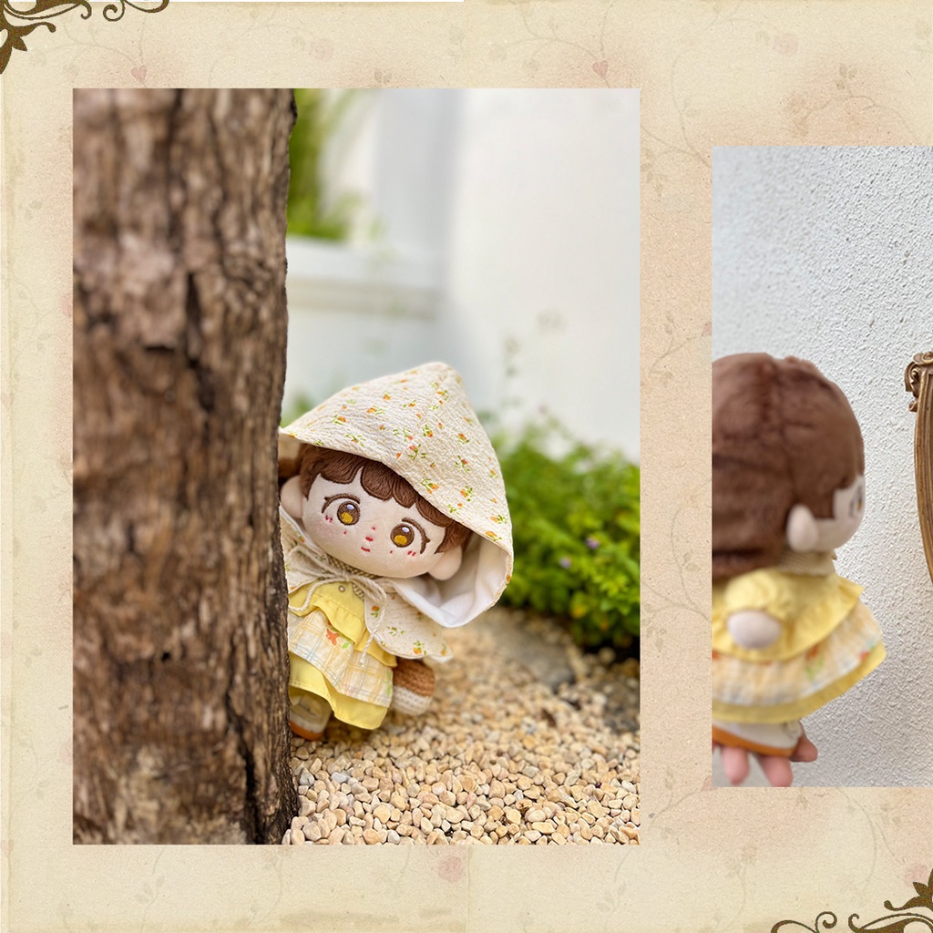 Outfit  Doll 15cm 20cm - Set "Celandine" - BST 🍃𝓯𝓪𝓲𝓻𝔂 𝓯𝓸𝓻𝓮𝓼𝓽 🍃