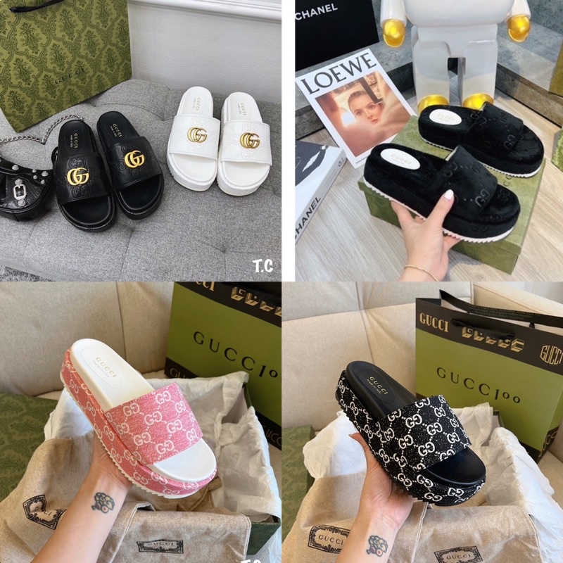 dép gc quai ngang đế cao fullbox ( FOM TO)