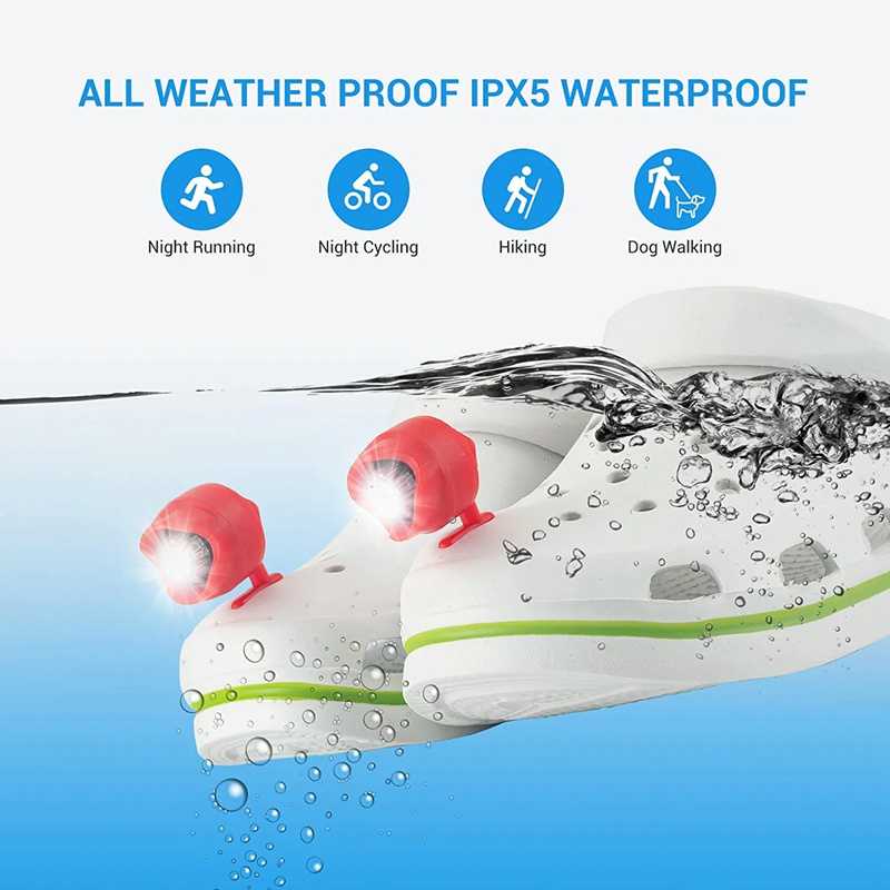 Set 2 Chiếc Giày Đèn 3 Chế Độ Sáng Có Thể Sạc Lại Dành Cho Chó Đi Bộ / Cắm Trại