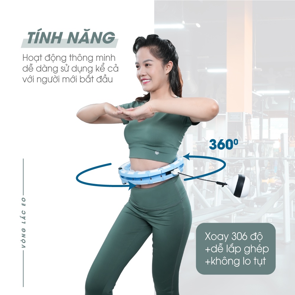 Vòng lắc eo thông minh đa năng HAKAWA - Bảo hành chính hãng