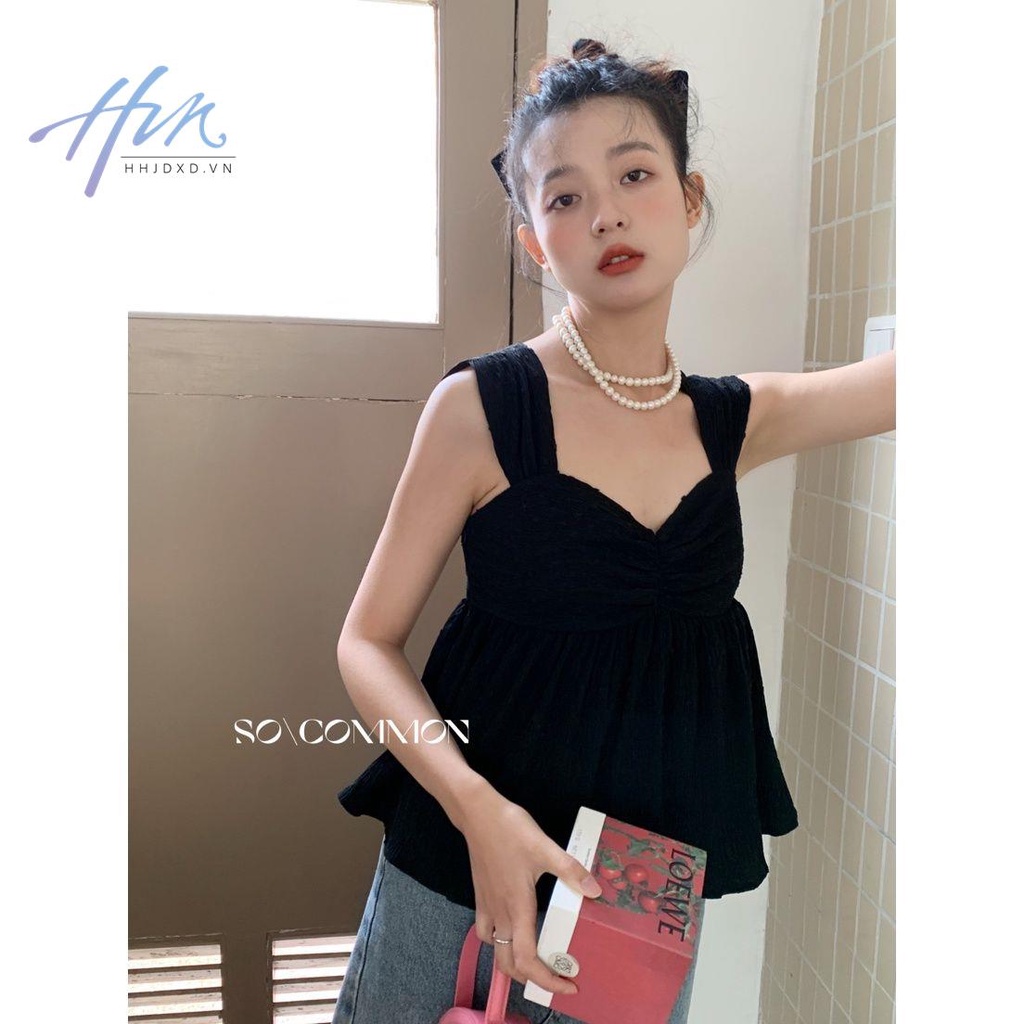 Áo Voan Cổ Vuông Xếp Ly Phong Cách Pháp Thời Trang Mùa Hè 2022 Mới Cho Nữ