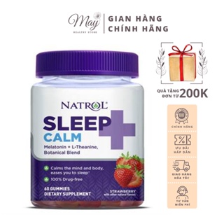 Kẹo Dẻo Cải Thiện Giấc Ngủ, Giảm Căng Thẳng Natrol Sleep + Calm Gummy