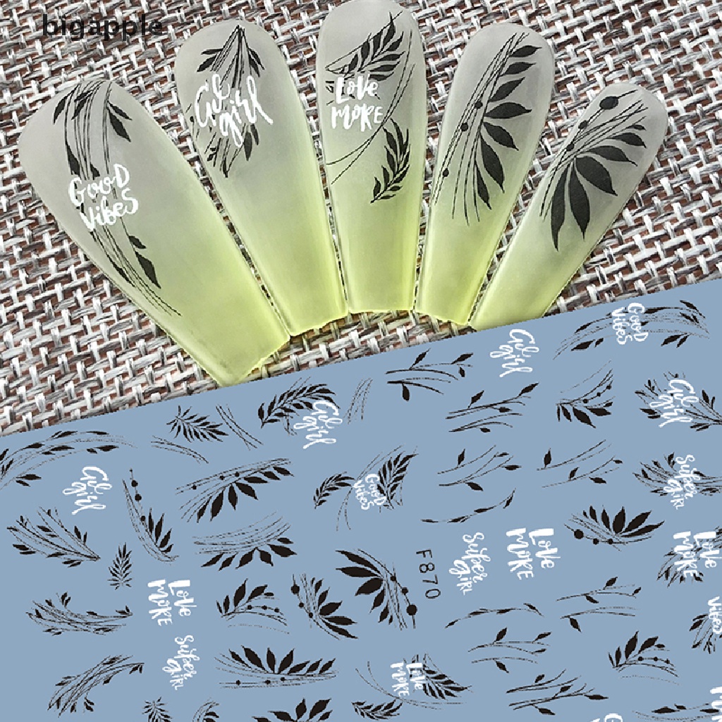 1 Tờ Miếng Dán Trang Trí Móng Tay Họa Tiết Hoa Và Bướm Độc Đáo Thời Trang