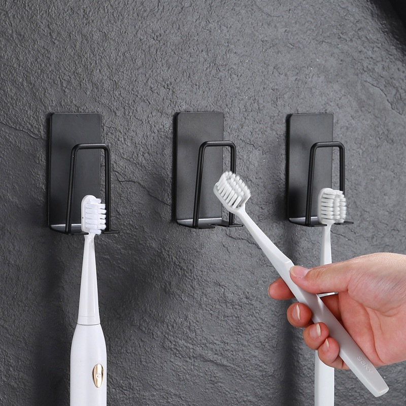 Giá Đỡ Bàn Chải Đánh Răng / Cốc Sắp Xếp Gọn Gàng Bằng Thép Không Gỉ Chịu Lực Tốt Tiết Kiệm Không Gian