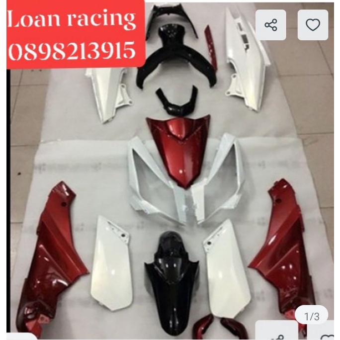 DÀN ÁO,VO NHỰA AIR BLADE THÁI MÀU TRẮNG ĐO, ĐEN _ SHOP PHỤ TÙNG HONDA
