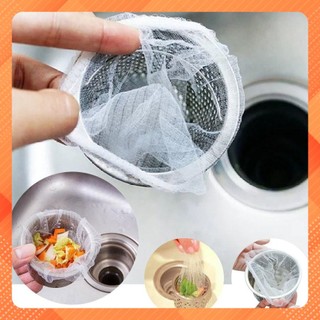 Gói 100 chiếc túi lọc rác bồn rửa chén, rửa bát